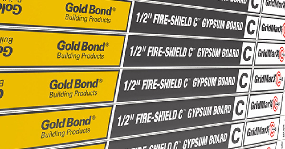 FireShield® C™ Gypsum Board Panels Gold Bond®