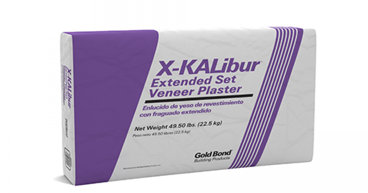 Gold Bond® XKALibur® Extended Set Veneer Plaster Veneer Finish…